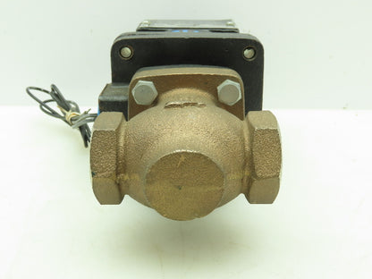 Magnatrol F29LR33 Bronze 2-Way Solenoid Control Globe Valve 3/4" NPT 200PSI 120V