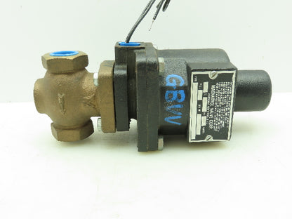 Magnatrol F29LR33 Bronze 2-Way Solenoid Control Globe Valve 3/4" NPT 200PSI 120V