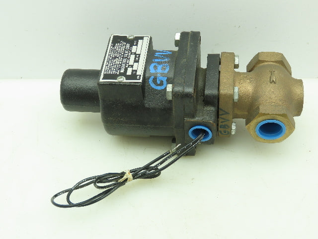 Magnatrol F29LR33 Bronze 2-Way Solenoid Control Globe Valve 3/4" NPT 200PSI 120V