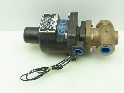Magnatrol F29LR33 Bronze 2-Way Solenoid Control Globe Valve 3/4" NPT 200PSI 120V