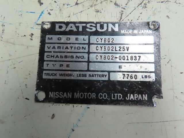 Hitachi Motor /Hydraulic Pump Nissan/Datsun CYB02 48 volt Electric Forklift