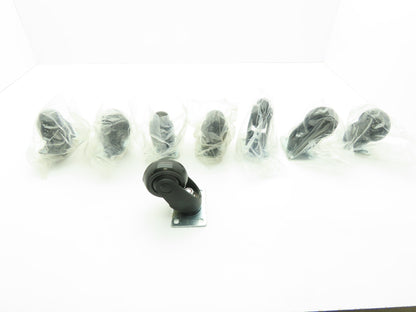 Manufacturers Supply 75MM Schioppa Swivel Caster 3 x 1-1/4" Wheel Lot of 8