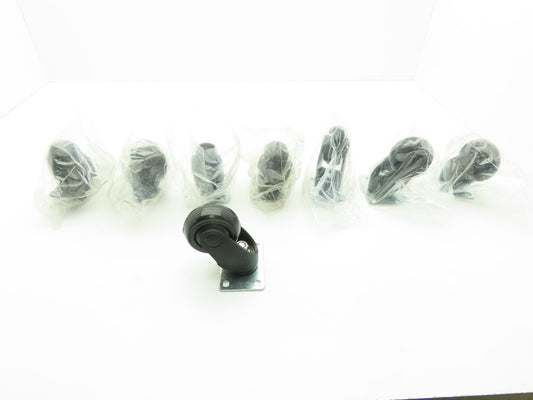 Manufacturers Supply 75MM Schioppa Swivel Caster 3 x 1-1/4" Wheel Lot of 8