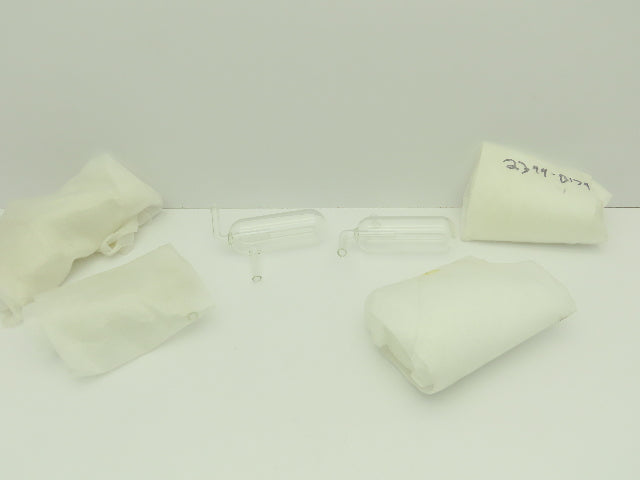 Glass Steam Trap 1.75" x 5" Cylinder 1/4" Tube ID Inlet  LOT OF 6