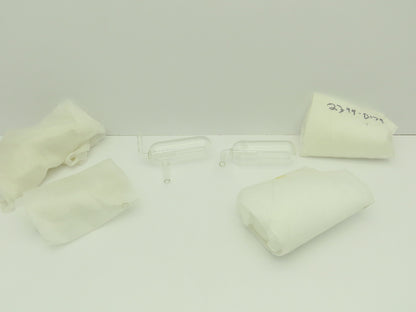 Glass Steam Trap 1.75" x 5" Cylinder 1/4" Tube ID Inlet  LOT OF 6