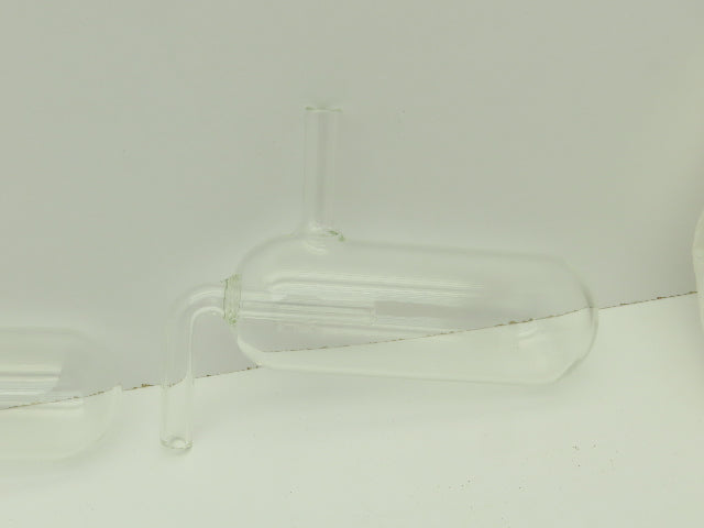 Glass Steam Trap 1.75" x 5" Cylinder 1/4" Tube ID Inlet  LOT OF 6