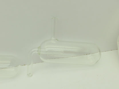Glass Steam Trap 1.75" x 5" Cylinder 1/4" Tube ID Inlet  LOT OF 6
