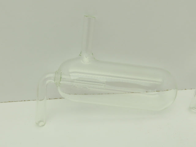 Glass Steam Trap 1.75" x 5" Cylinder 1/4" Tube ID Inlet  LOT OF 6