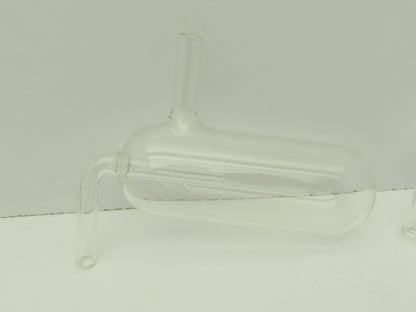 Glass Steam Trap 1.75" x 5" Cylinder 1/4" Tube ID Inlet  LOT OF 6