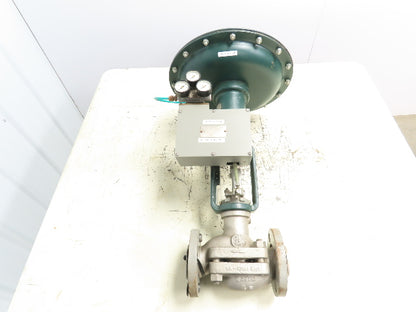 Mueller 1350-02 Diaphragm Actuator Control Valve 1-1/2" Flanged w/ Positioner