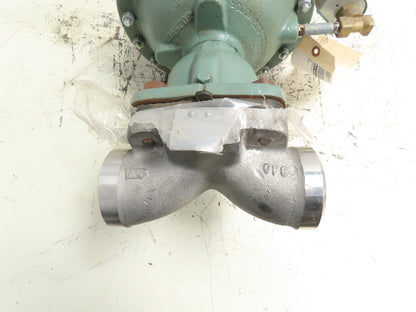 ITT Grinnell Pneumatic Diaphragm Actuator Valve 1-1/2" CF8 Stainless Butt Weld