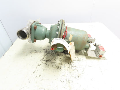 ITT Grinnell Pneumatic Diaphragm Actuator Valve 1-1/2" CF8 Stainless Butt Weld