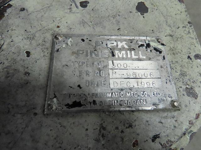 Nippon Pneumatic NPK Fine Mill Type FM 300, 15 Hp. 230 Volt 3 Ph