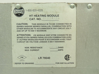 Thermon A-224-08 HT Hopper Heating Module Heater Plate 47 Ohms 12"x27.5"