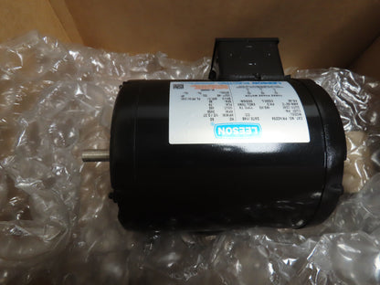 Leeson PR143294 Electric Motor 1/2HP 3450RPM 460V 3PH 48 Frame 1/2"Shaft