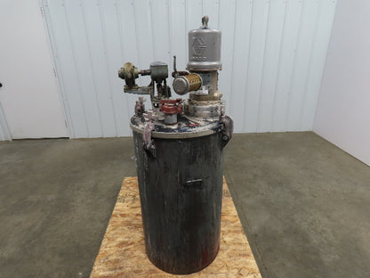 Binks 43-717 50 Gallon Steel Paint Mix Tank W/Agitator & 3:1 Graco 218-795 Pump