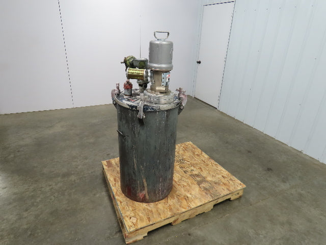 Binks 43-717 50 Gallon Steel Paint Mix Tank W/Agitator & 3:1 Graco 218-795 Pump