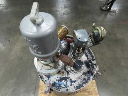 Binks 43-717 50 Gallon Steel Paint Mix Tank W/Agitator & 3:1 Graco 218-795 Pump