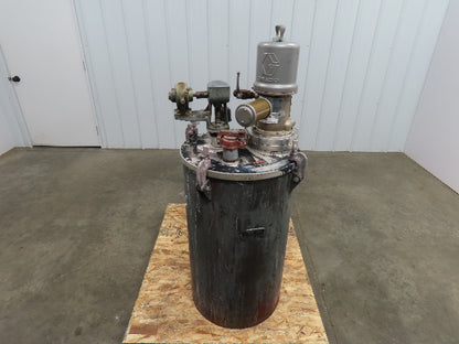 Binks 43-717 50 Gallon Steel Paint Mix Tank W/Agitator & 3:1 Graco 218-795 Pump