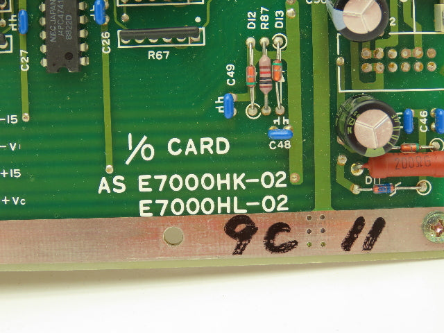 Yokogawa AS E7000HK-02 I/O Card E7000HT Slot Card Rack PLC 34 Inputs
