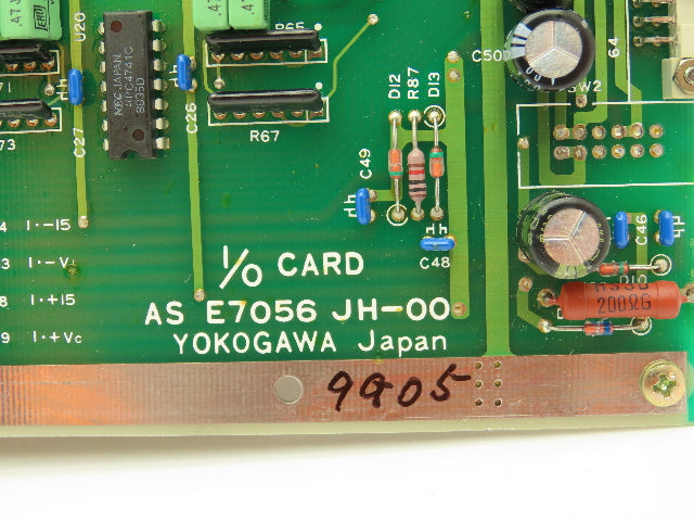 Yokogawa AS E7056 JH-00 I/O Card E7000HT Slot Card Rack PLC 34 Inputs