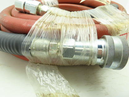 Thermoid Maxecon/GP Non-Conductive Red Hose 300PSI 1"ID x 35'Long Quick Connects