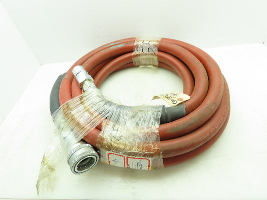 Thermoid Maxecon/GP Non-Conductive Red Hose 300PSI 1"ID x 35'Long Quick Connects