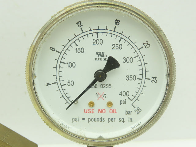 Concoa 8065267-01-1 Oxygen Gas Regulator 3000PSI Inlet 400PSI Gauge CGA 540
