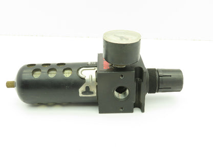 Topring 3/8 F/R 50.230 Pneumatic Filter Regulator 3/8"NPT 150PSI Locking Adj.