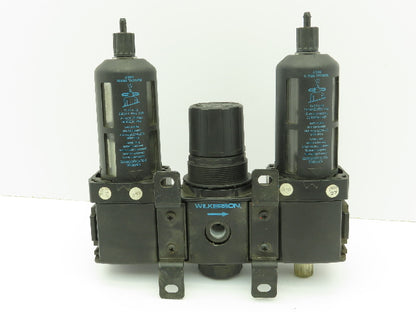 Wilkerson F18-03-SK00 Numatic Filter R18-03-F000 Reg L18-C3-LK00 Lubricator Assy