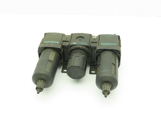 Wilkerson F18-03-SK00 Numatic Filter R18-03-F000 Reg L18-C3-LK00 Lubricator Assy