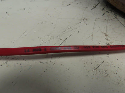 14/2 Jacketed Brake Cable Wire 2 Conductor 14 G Awg Red 60C SAE 850'  Spool