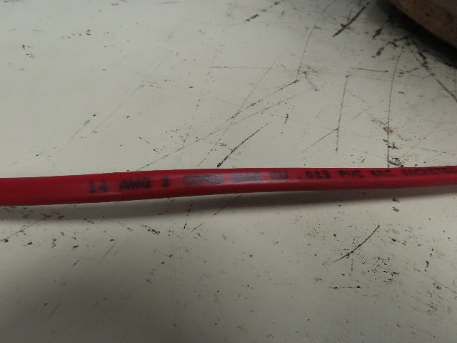 14/2 Jacketed Brake Cable Wire 2 Conductor 14 G Awg Red 60C SAE 850'  Spool