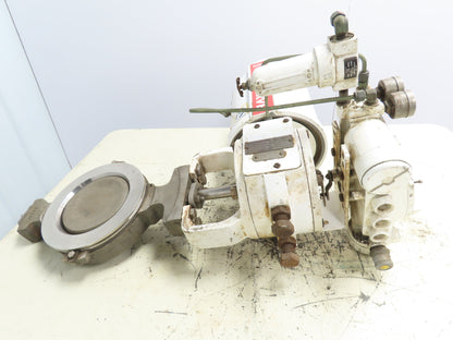 Flowserve Valdisk 6" Actuated Stainless Control Valve Assembly W/Logix 3200MD