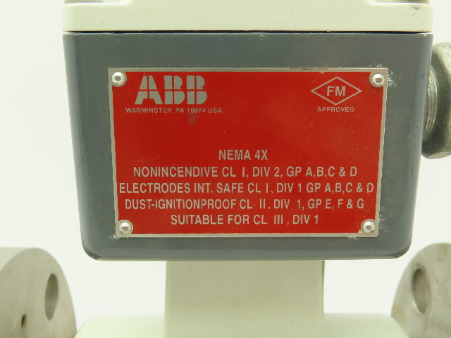 ABB 10DX3111EDE12P2A3BK2132100 2" Flowmeter Flowtube