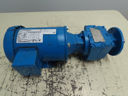 Sew-Eurodrive RF27AM56 In-Line Gear Reducer 11.86:1 Ratio w/Elec Motor 3/4HP 3PH