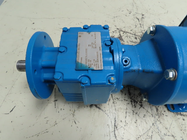 Sew-Eurodrive RF27AM56 In-Line Gear Reducer 11.86:1 Ratio w/Elec Motor 3/4HP 3PH
