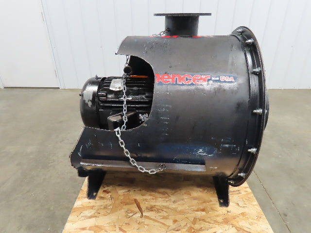 Spencer Turbine Centrifugal Blower 20 HP 208-230/460v 3Ph