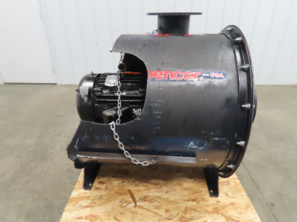 Spencer Turbine Centrifugal Blower 20 HP 208-230/460v 3Ph