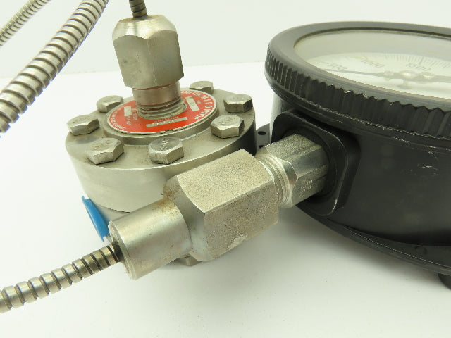 Ametek/M & G Div. Type SK 316L SS Diaphragm w/USG Solfrunt 3500PSI Gauge 1/2"NPT