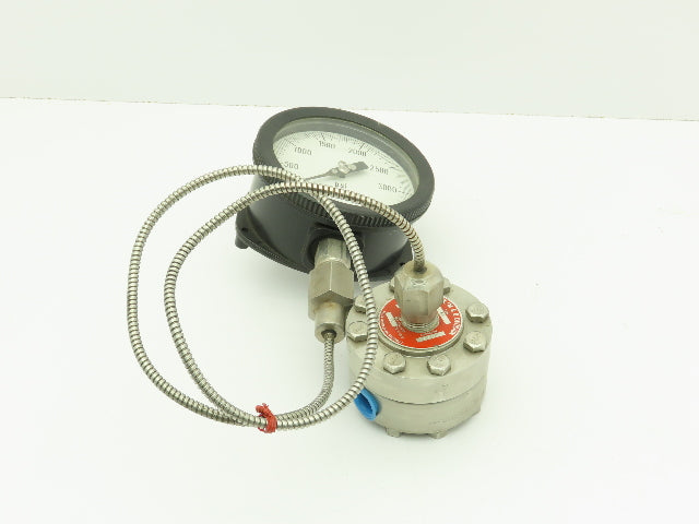 Ametek/M & G Div. Type SK 316L SS Diaphragm w/USG Solfrunt 3500PSI Gauge 1/2"NPT