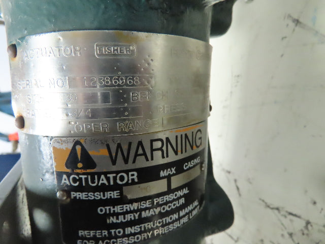 Fisher Control Pneumatic Diaphragm Actuator Lined PTFE Valve 1" Actuator 30 Sz
