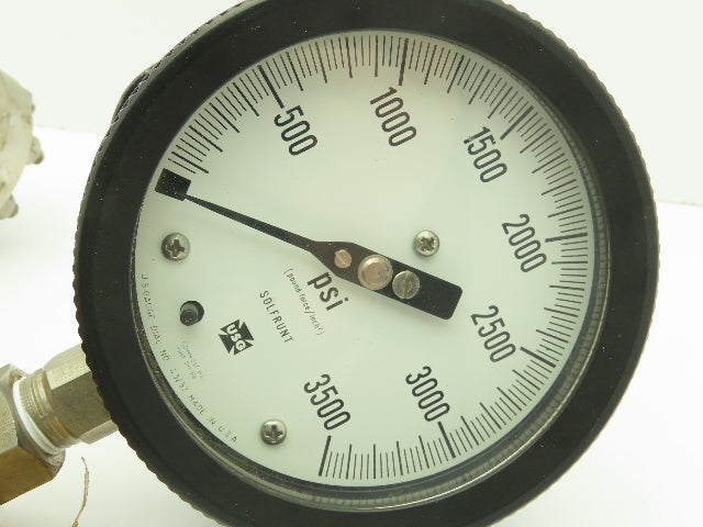 Ametek/M&G Div Type SK 316L SS Diaphragm w/USG Solfrunt 3500PSI Gauge Stock Bore