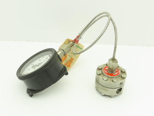 Ametek/M&G Div Type SK 316L SS Diaphragm w/USG Solfrunt 3500PSI Gauge Stock Bore