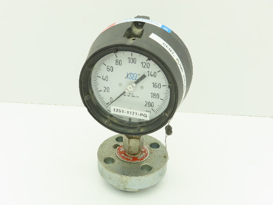 Ametek/TCI Tant Diaphragm F 5-5 Liquid Fill w/Wika XSEL 200PSI Pressure Gauge