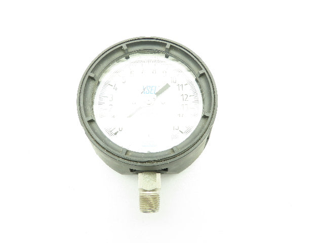 Wika 23x.34 4.5 XSEL 15PSI Pressure Gauge 1/2"NPT Lower Mount 316SS Tube Conn.