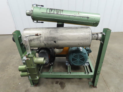 Vac-U-Max 5 Hp. Sutorbilt Fuller 4MVF Pneumatic Conveying Transfer Vacuum Blower