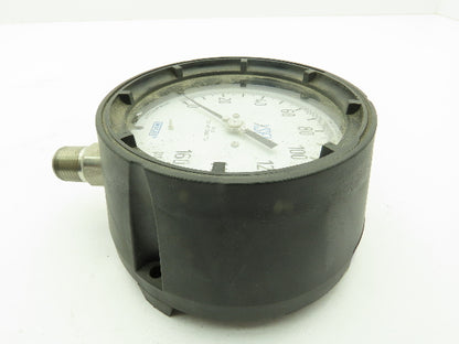 Wika 23x.34 4.5 XSEL Pressure Gauge 0-160PSI 316SS Tube/Conn. Lower Mount .5"NPT