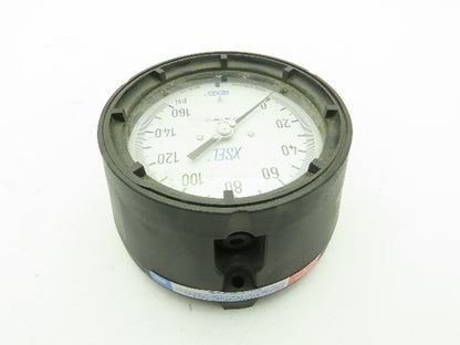 Wika 23x.34 4.5 XSEL Pressure Gauge 0-160PSI 316SS Tube/Conn. Lower Mount .5"NPT