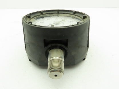 Wika 23x.34 4.5 XSEL Pressure Gauge 0-160PSI 316SS Tube/Conn. Lower Mount .5"NPT